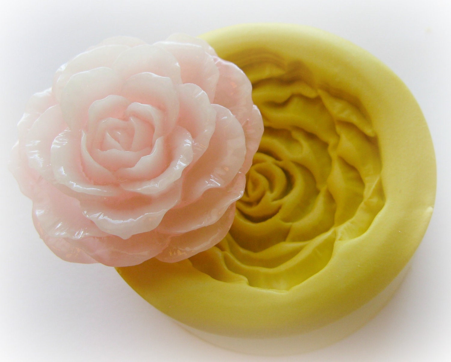 Rose Mold Flower Silicone Flexible Clay Resin Mould