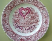 love shack china plate reworked