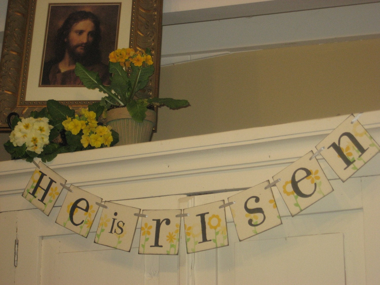 Easter Decoration HE is RISEN Banner