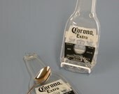 Corona Melted Bottle Spoon Rest / Wall Hanging - Upcycled Glass