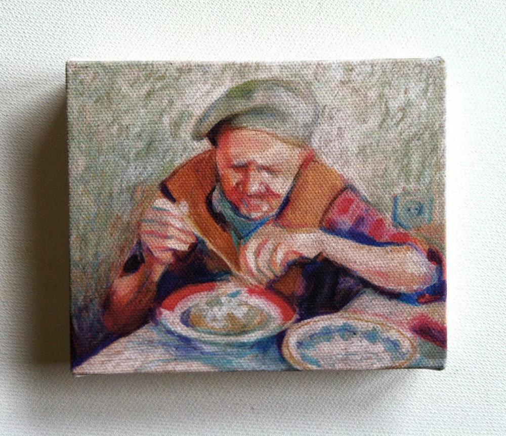 Mashed potatoes / Tiny canvas print