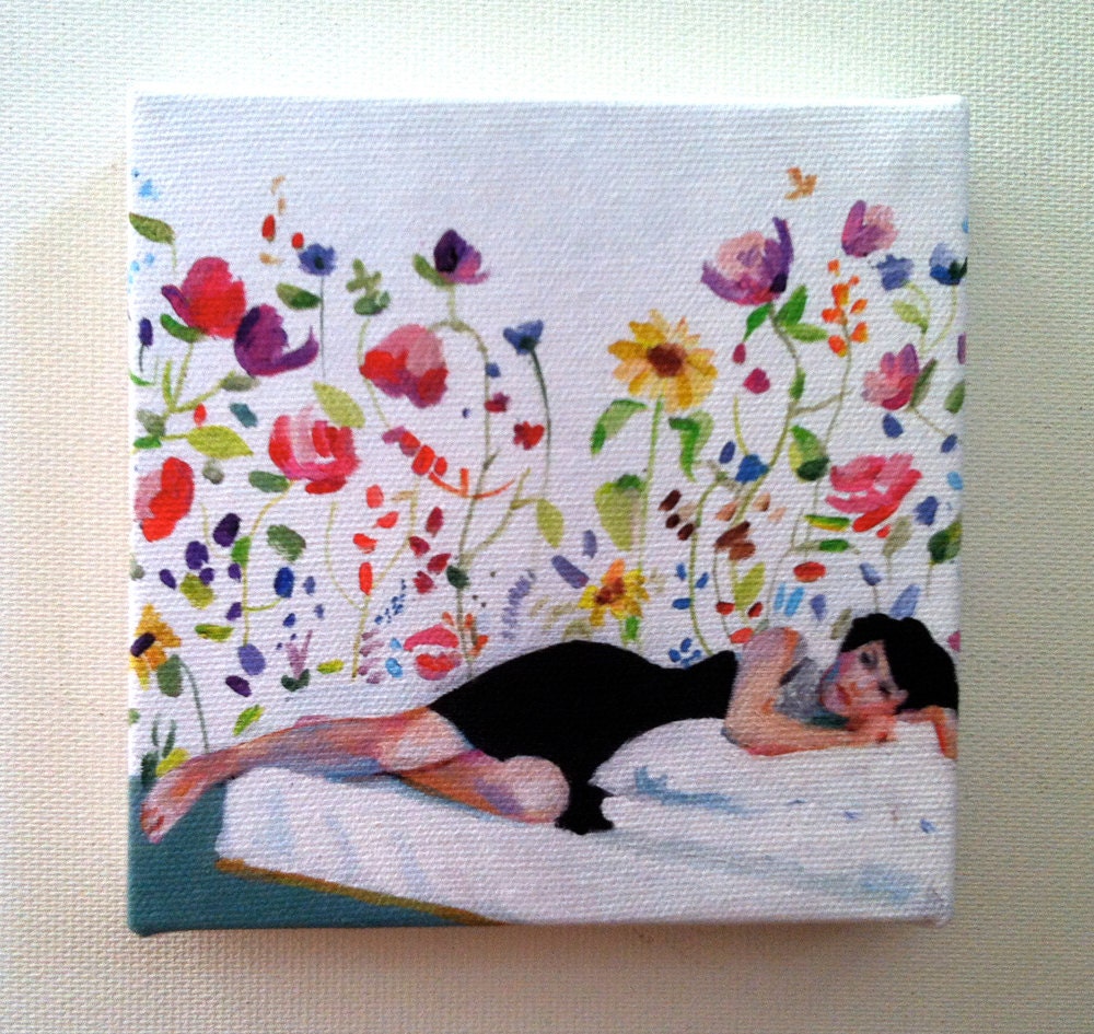 Imaginary world  / Jenny / tiny canvas print