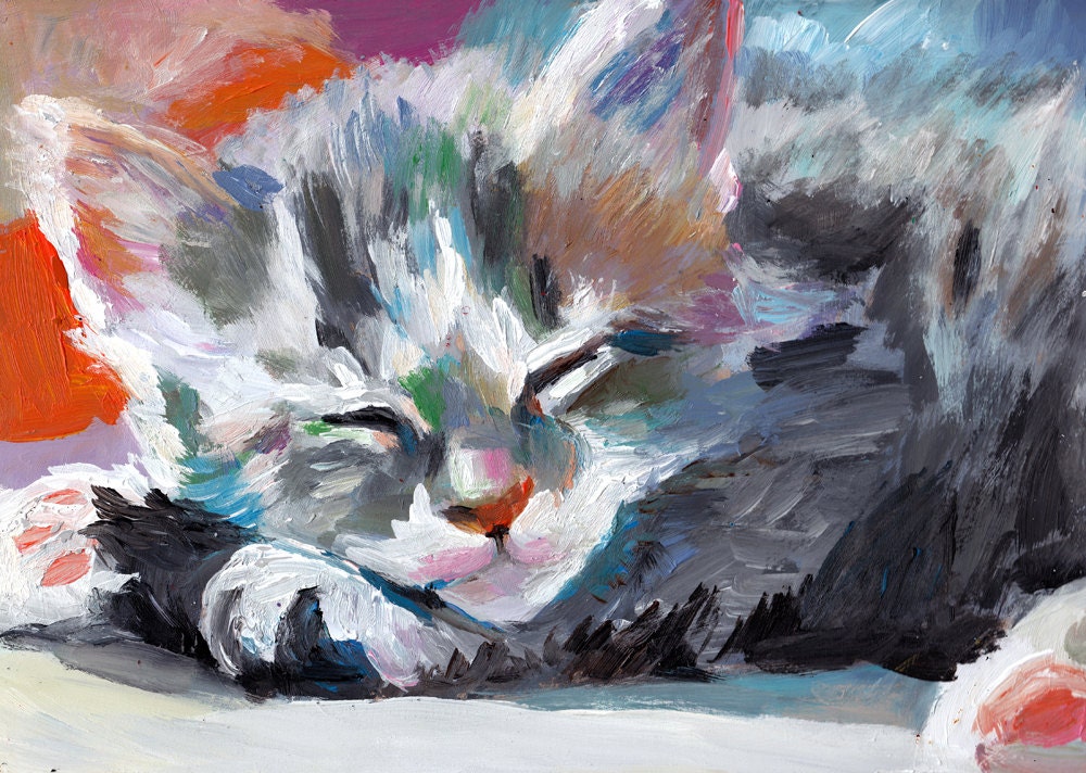 Small cat / Original painting