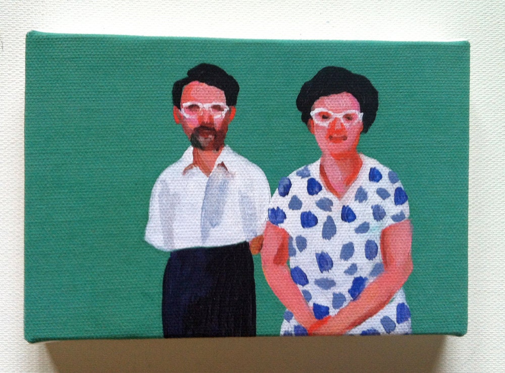 Early 80s / Tiny canvas print