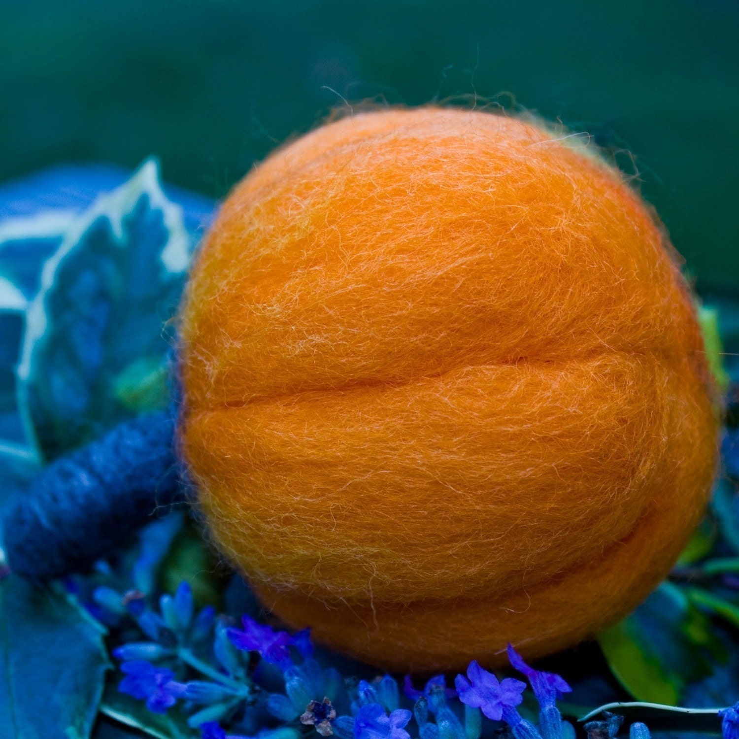 Needle Felted Pumpkin Prize Wool