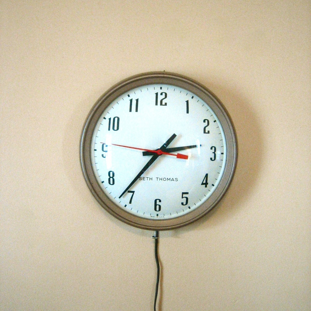 Vintage Seth Thomas Wall Clock by scoutdrygoods on Etsy