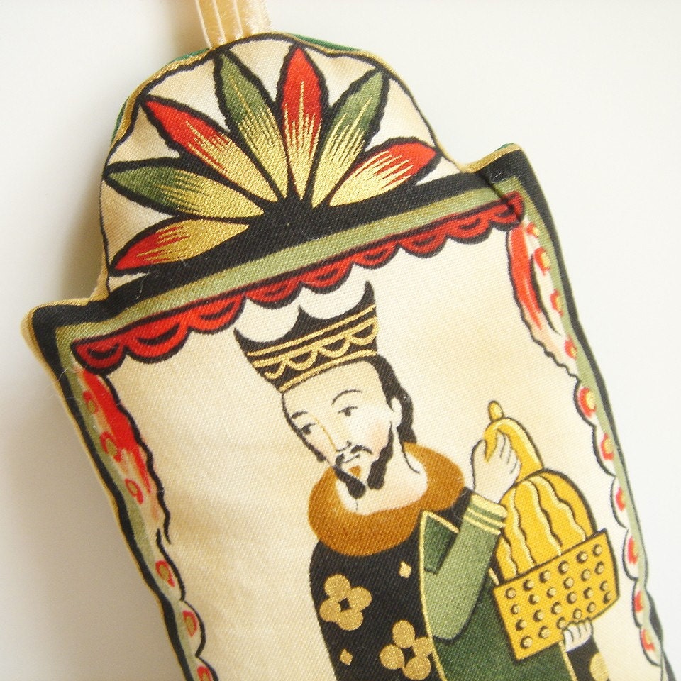 Three Wisemen Ornament, King Gaspar Gold