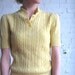 lovely yellow vintage sweater (S M)