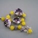 Lily Lampwork and Yellow Jade Gemstone Bracelet, BHV, SATEAM, EAS
