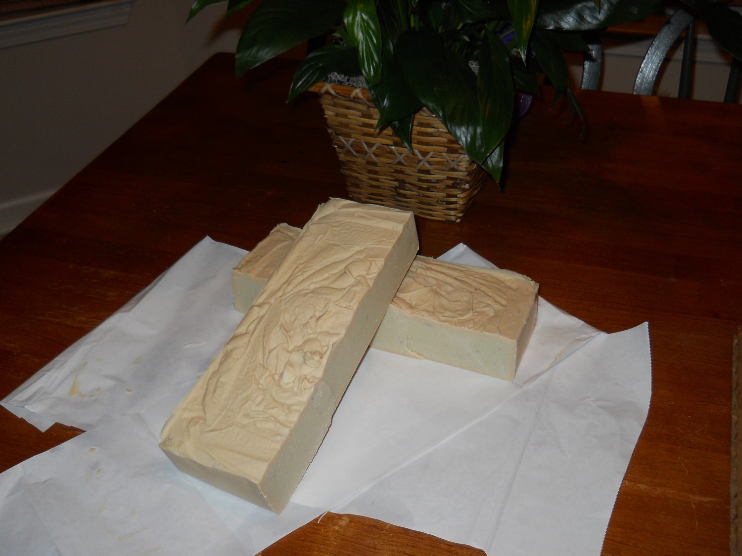 SALE A  loaf of Cucumber -melon all natural goat milk castile soap