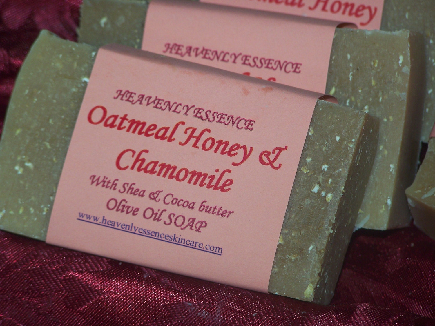 Oatmeal Honey and Chamomile Olive Oil soap for all skin types