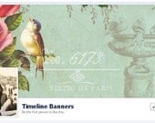 Vintage Bird  Facebook Cover, Timeline Banner,