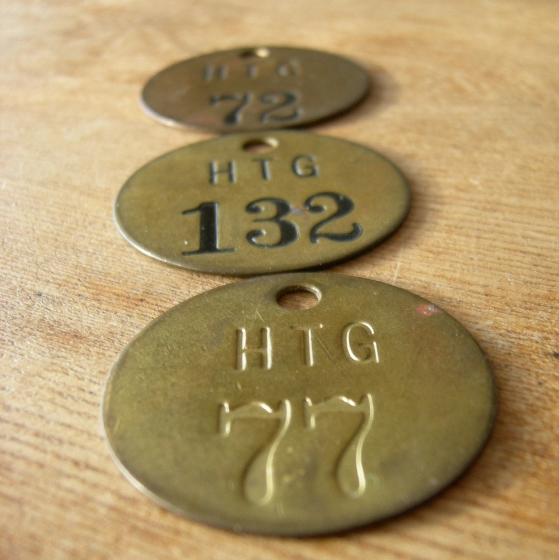 Vintage Metal HOTEL KEY TAG by tippleandsnack on Etsy
