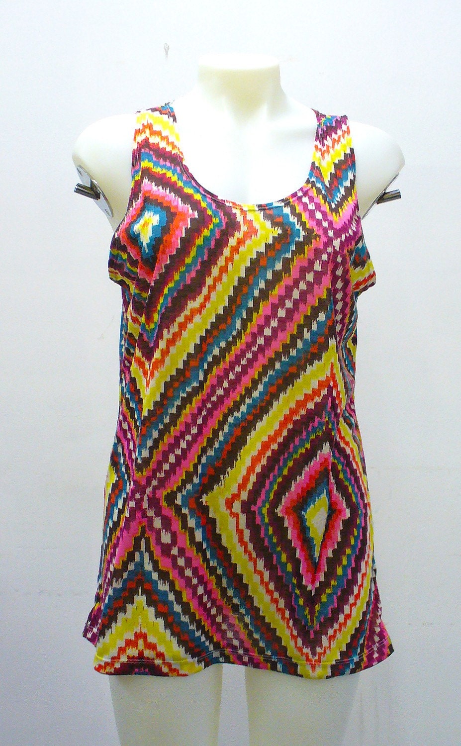 LAST ONE Rainbow Diamond Tank Dress