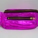 Metallic Fuscia Leather Fanny Pack