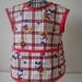 Mickey Mouse Smock or Apron Trimmed in Red. Size 2t-3t