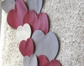 Upcycled Tote - Floating Hearts in Leather