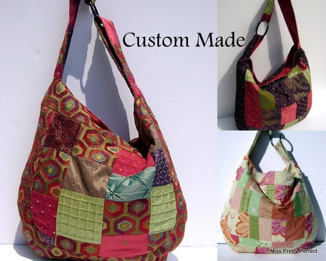 Custom Patchwork Hobo Handbag