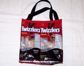 Fun Eco Friendly Purse or Lunch bag made with Recycled Licorice Candy Bags upcycled