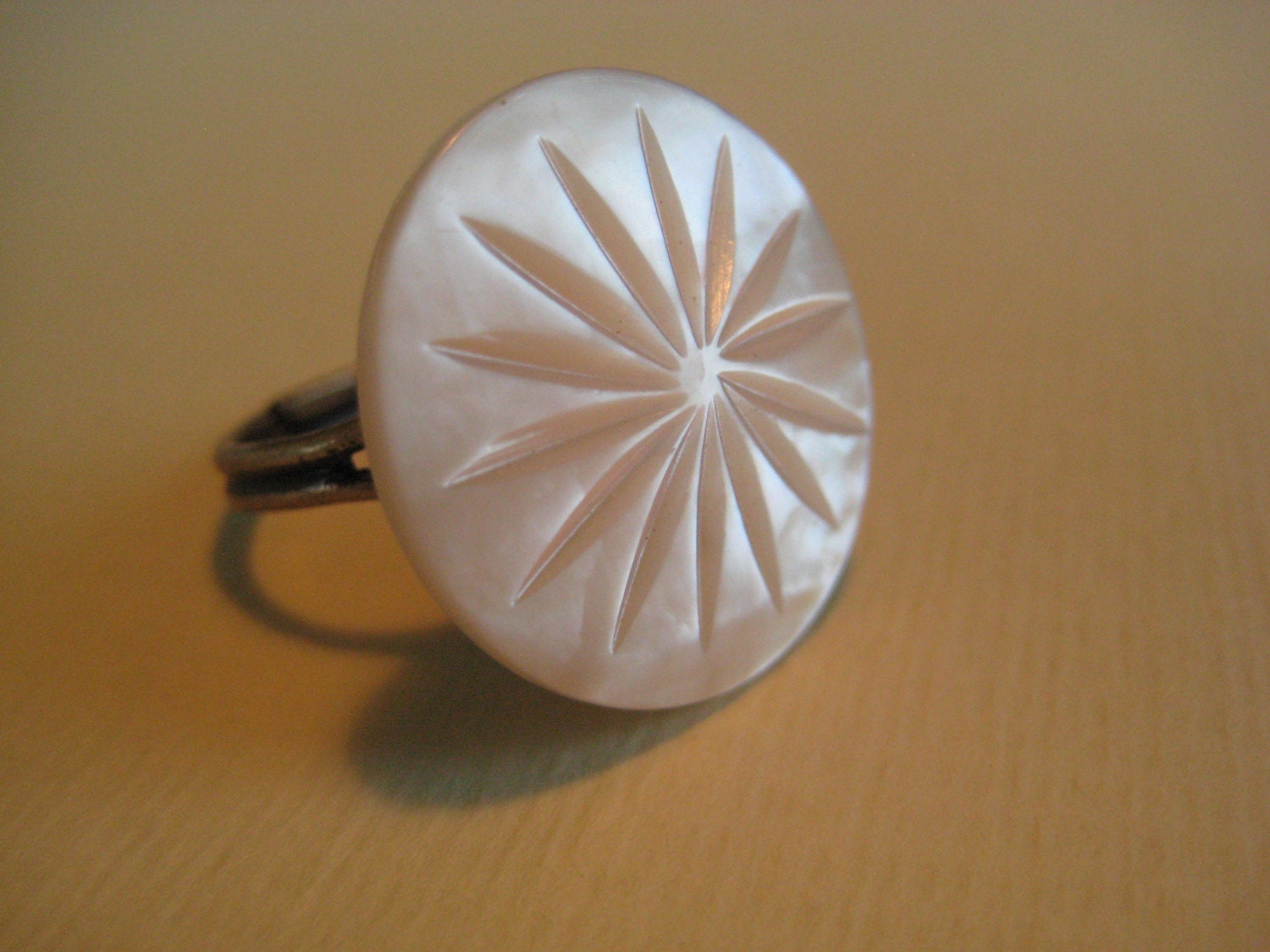 Vintage Button Ring