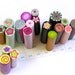 19 CANES - Clearance Sale - Polymer clay Millefiori Canes assortment - Down to Earth Collection