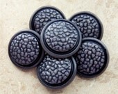 vintage shank buttons Purple Rocky Road retro 7/8" x6