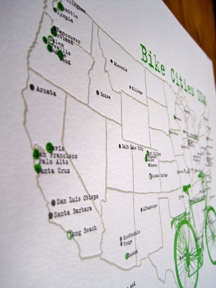 bike cities usa map