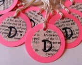 Gift Tags - Just Gimme a D - Hot Pink Circles (Set of 12)