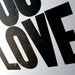 Live What You Love Letterpress Poster (BLACK)