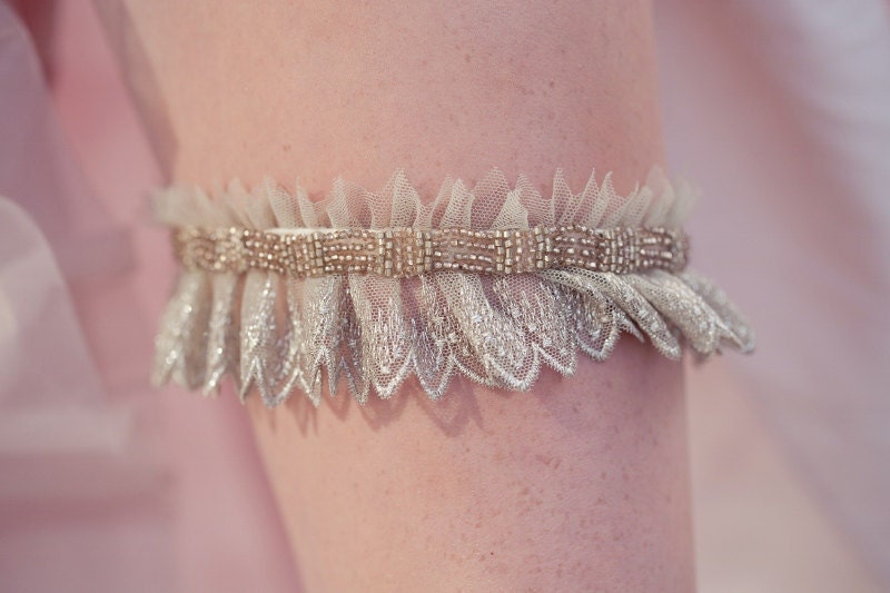 Harper Bridal Garter, Ships in 1 Month