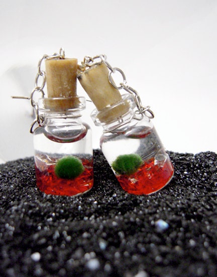 Mini Marimo Earrings