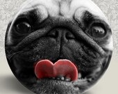 PUG Pocket Mirror or Magnet 2.25" 2-1/4" - Buy 2 Get 1 FREE (D111)