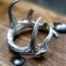 Sterling Silver Elk Antler Ring - Last One