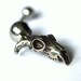 Tiny Ram Skull Belly Button Ring