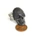 Onyx Sugar Skull Cocktail Ring