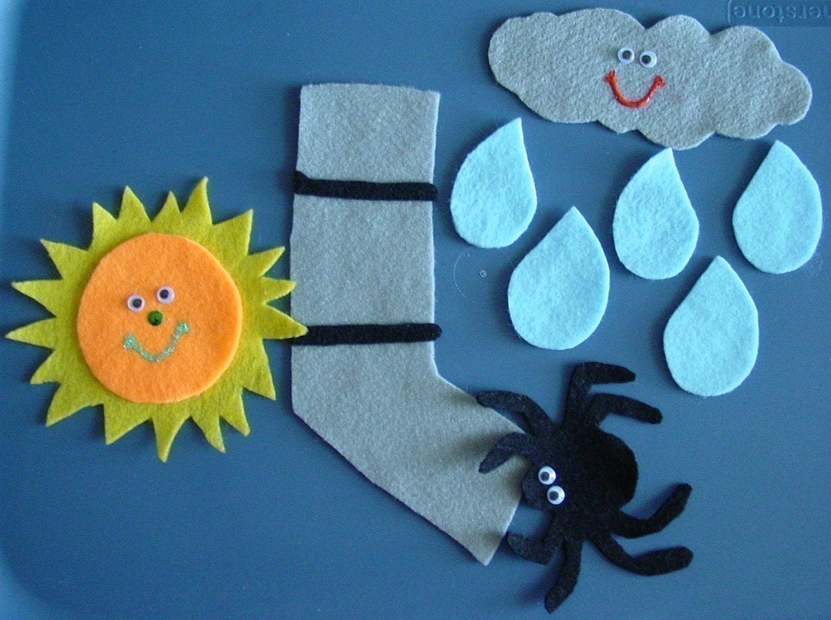 The Itsy Bitsy Spider Children's Flannel Board Felt Set