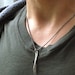 Rustic Silver Mans Necklace