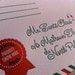 Letter to Santa - Holiday Stationery for Kids - individual card and seal