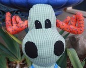 Handmade Stuffed Moose Soft Toy children's items by craftycrackpot on etsy