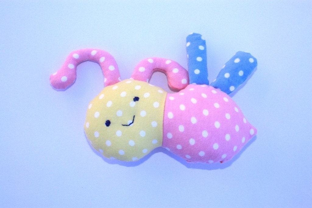 Soft stuffed toy Bee flannel children's toys by craftycrackpot on etsy