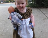 Handmade Girl's Summer Linen Dress - 18-24 months children's clothing by craftycrackpot on etsy