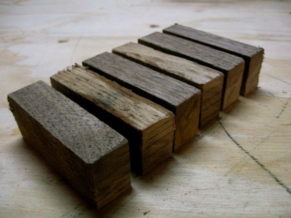 Large - Black Walnut Wood Blanks - 6 Pieces - Reclaimed