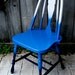 Ombre Accent Chair - White, to Blue, to Navy Blue