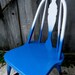 Ombre Accent Chair - White, to Blue, to Navy Blue