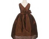 Taffeta or Cotton Flowergirl Dress, customized, by SashCouture