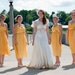 JOYCE, Chiffon Summer dress or Bridesmaid dress with halter, roushed bust, satin waist band, super hot
