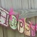 Happy Birthday Banner- Girlie Owl