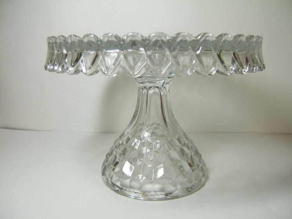 Fostoria American Cake Stand with Rum Well by LadyRoseTreasures