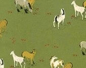 SALE Heather Ross West Hill Ponies on Green