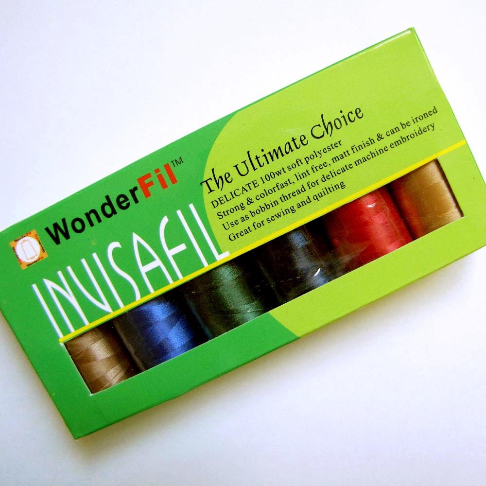 WonderFil Invisafil 100 Weight Polyester Mini Thread Pack B003